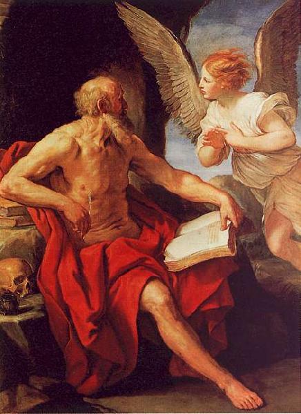 Guido Reni Saint Jerome and the Angel Sweden oil painting art